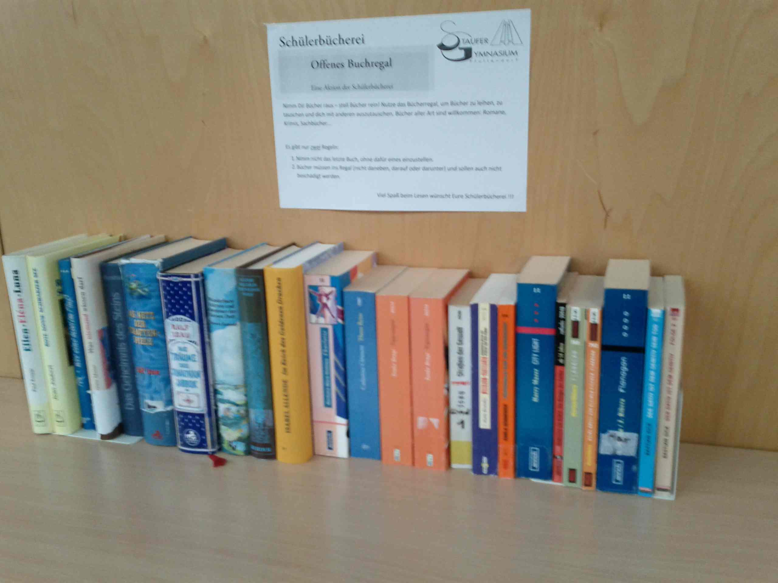 scharfe Fotos gibt es genug...Zeit für Unschärfe... offenes Buchregal