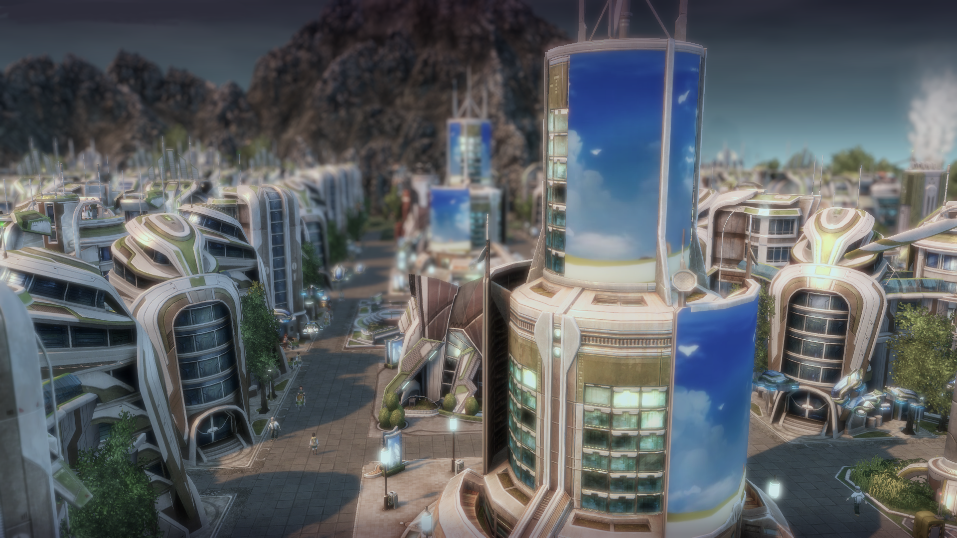 Auch in Anno2070 verlangen Bürger nach Informationen, deshalb baut man sogenannte Bildungscluster.