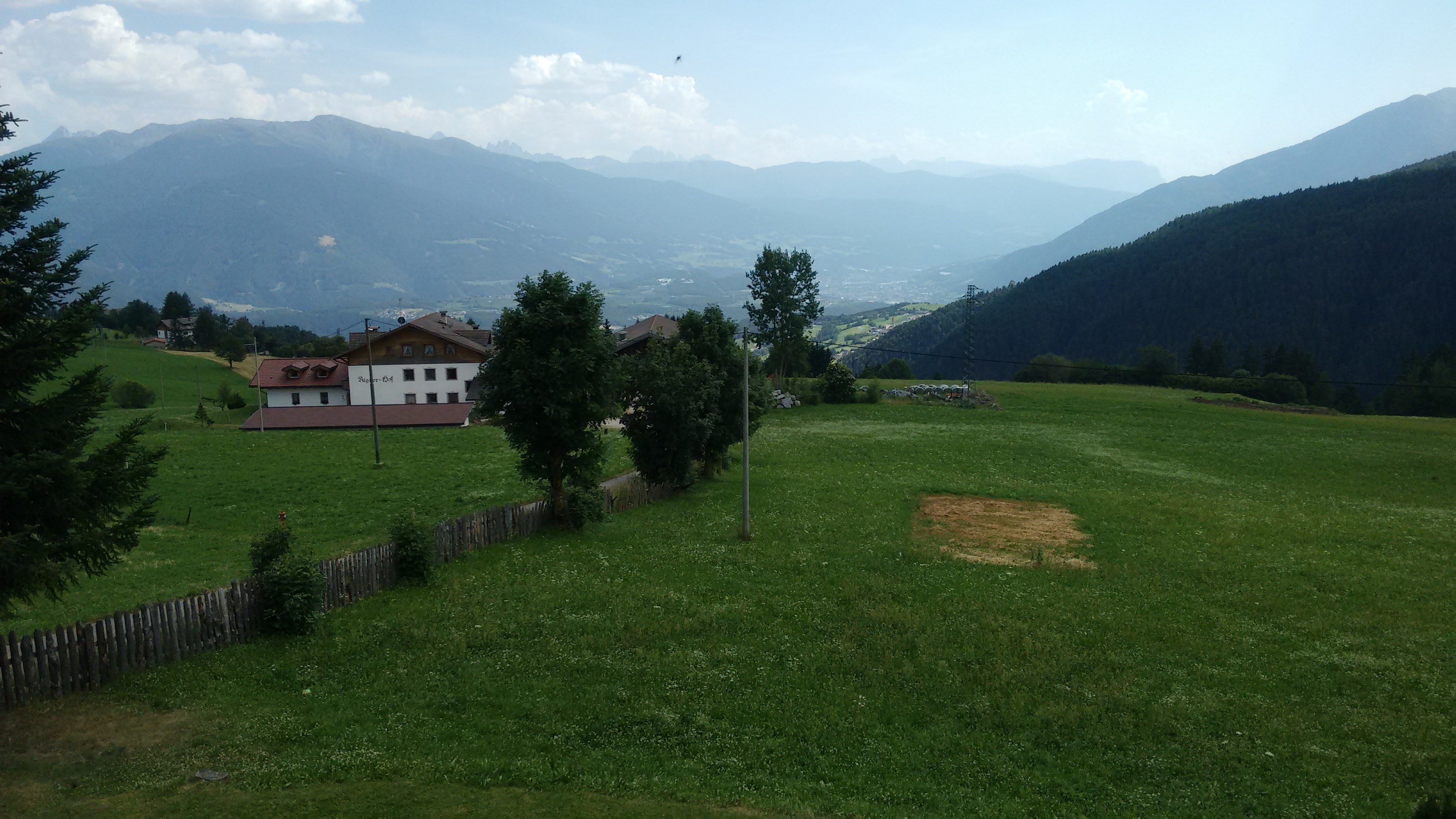 Blick aus dem Fenster der UInterkunft